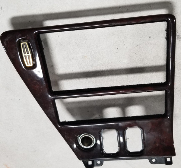 1995 1996 Lincoln Mark VIII Wood Grain Dash Bezel Console Panel Trim Grade B