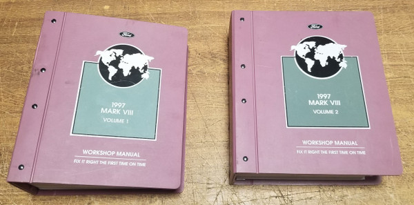 1997 Lincoln Mark VIII Service Shop Manual Vol 1 and 2 Set  FCS-12192-97-1 2