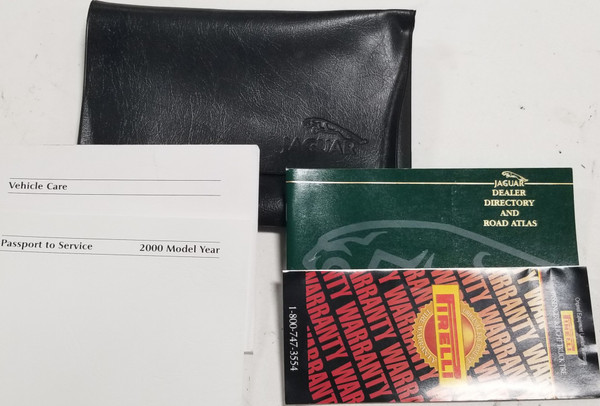 2000 Jaguar XJ8 Vanden Plas Owners Manual Inserts with Case