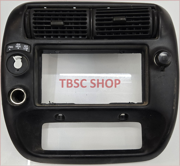 1995 to 2004 FORD RANGER RADIO DASH VENTS TRIM BEZEL 4x4 BLACK High Low