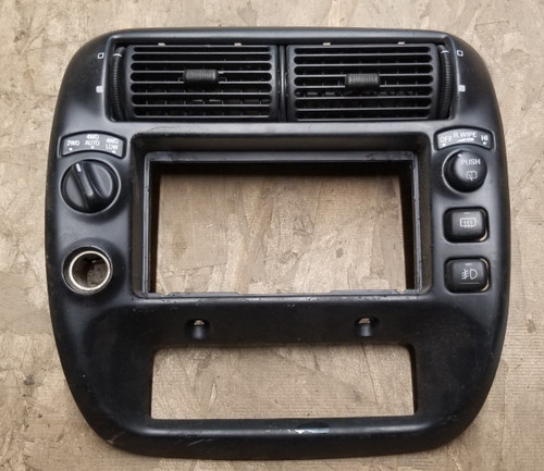 1995-2004 FORD EXPLORER MOUNTAINEER RADIO DASH VENT TRIM BEZEL BLACK 4x4 Auto Fog Def