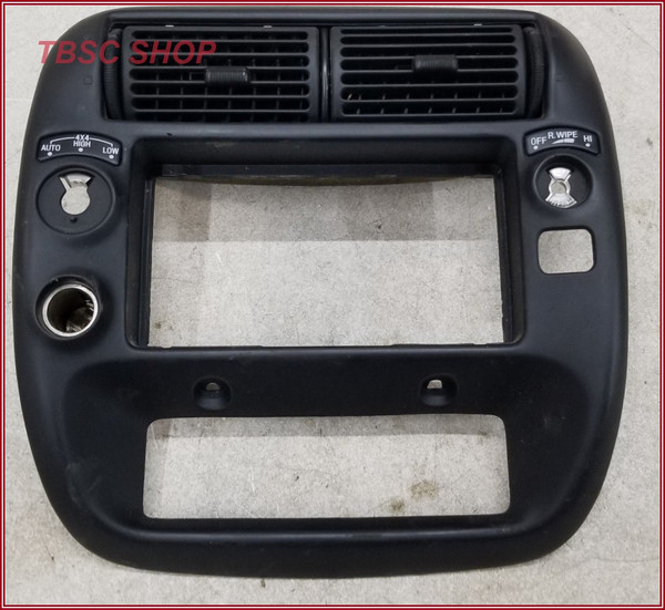 1995-2004 FORD EXPLORER MOUNTAINEER RADIO DASH VENT TRIM BEZEL BLACK 4x4 Auto Def