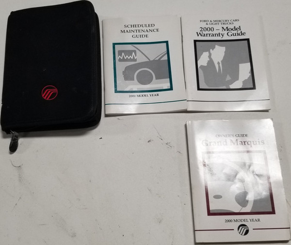 2000 MERCURY GRAND MARQUIS OWNERS MANUAL Inserts with CASE