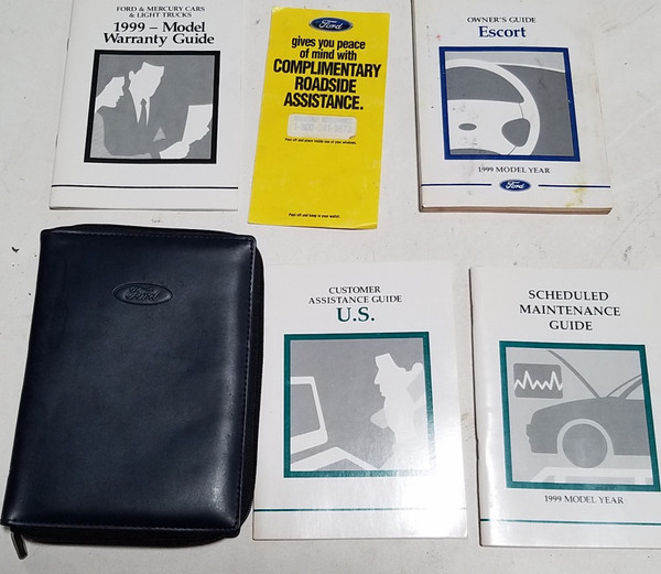 1999 FORD ESCORT OWNER'S GUIDE WITH Inserts Ford OEM