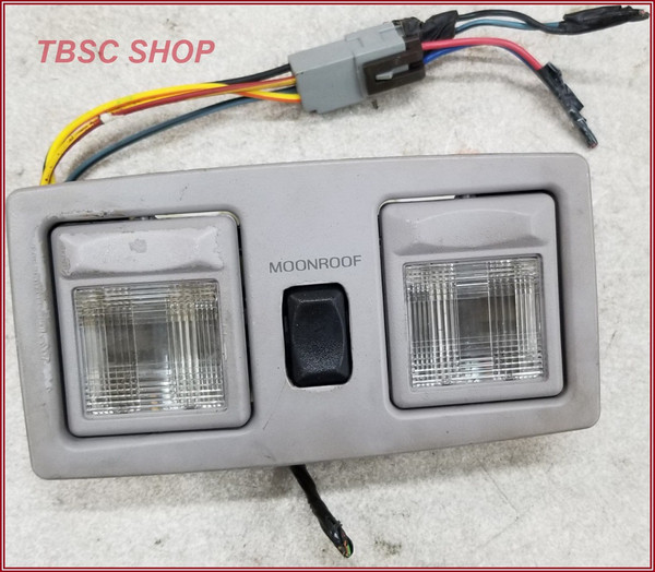 1990 to 1997 Lincoln Town Car Moonroof Sunroof Dome Light Switch Assembly Gray