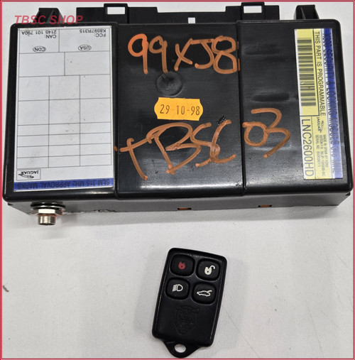 1998 1999 2000 JAGUAR XJ8 XJ8L VDP SLM SECURITY LOCKING MODULE w/ FOB LNC2600HD