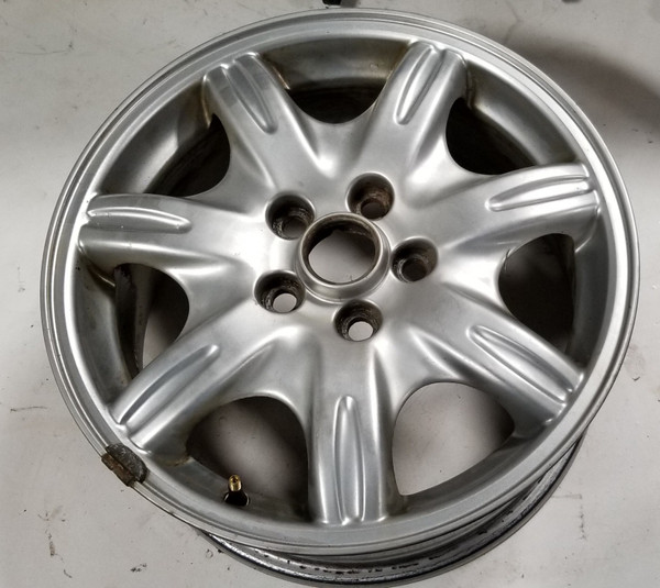 2000 to 2003 Jaguar S Type S-Type Silver 16" x 7" OEM Wheel Rim  XR83-1007-DB 1-1