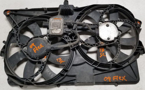 2009 Ford Flex Radiator Fan Motor Dual Fan Assembly Without Turbo Ford OEM
