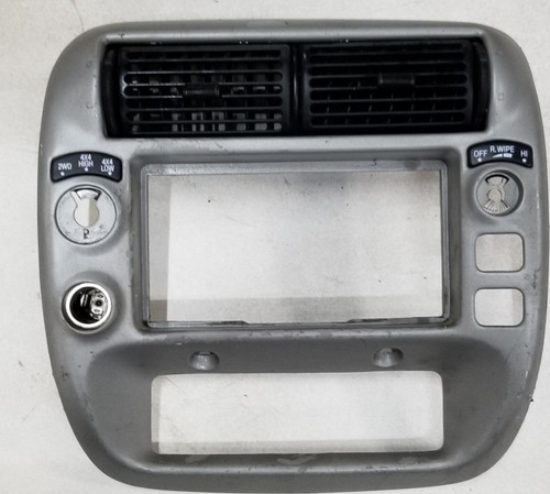 1995-2004 FORD EXPLORER RADIO DASH VENT TRIM BEZEL GRAY SILVER 4x4