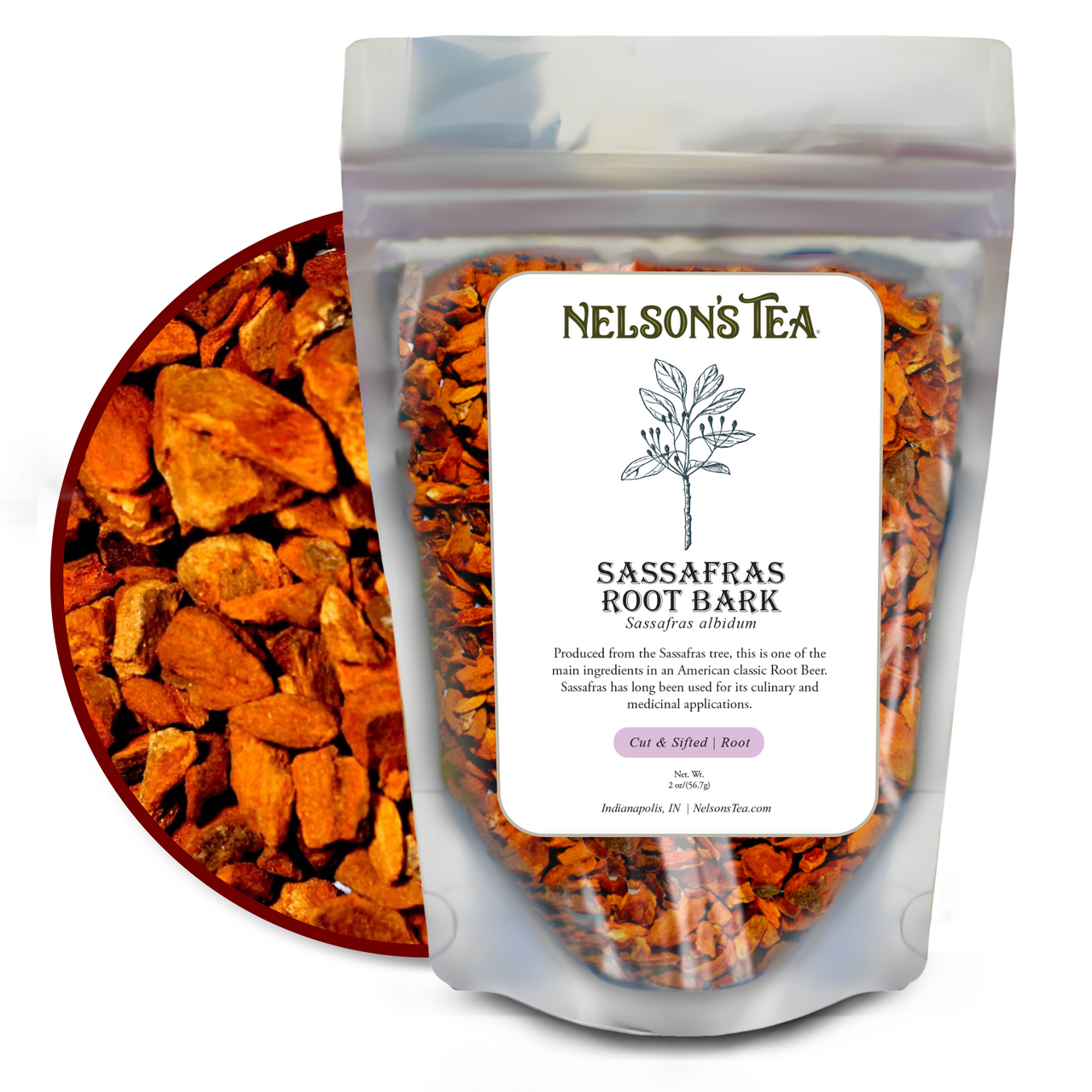 Sassafras Root Bark - Nelson's Tea