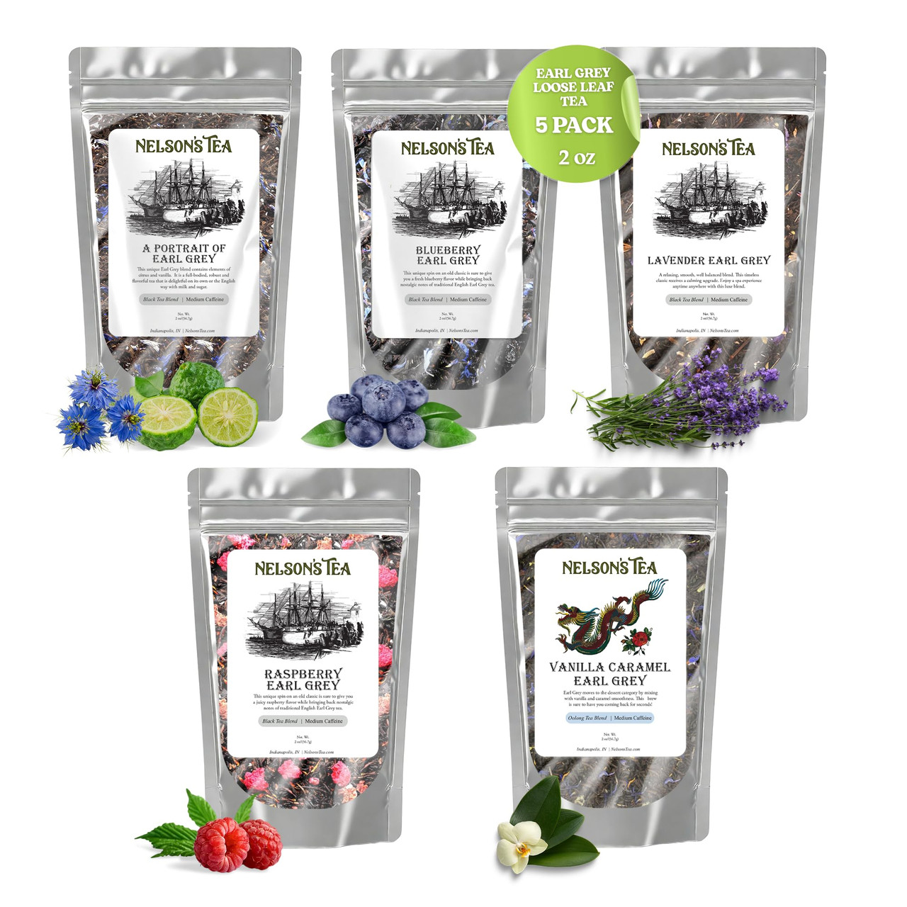 Earl Grey Tea Sampler Pack - Nelson's Tea