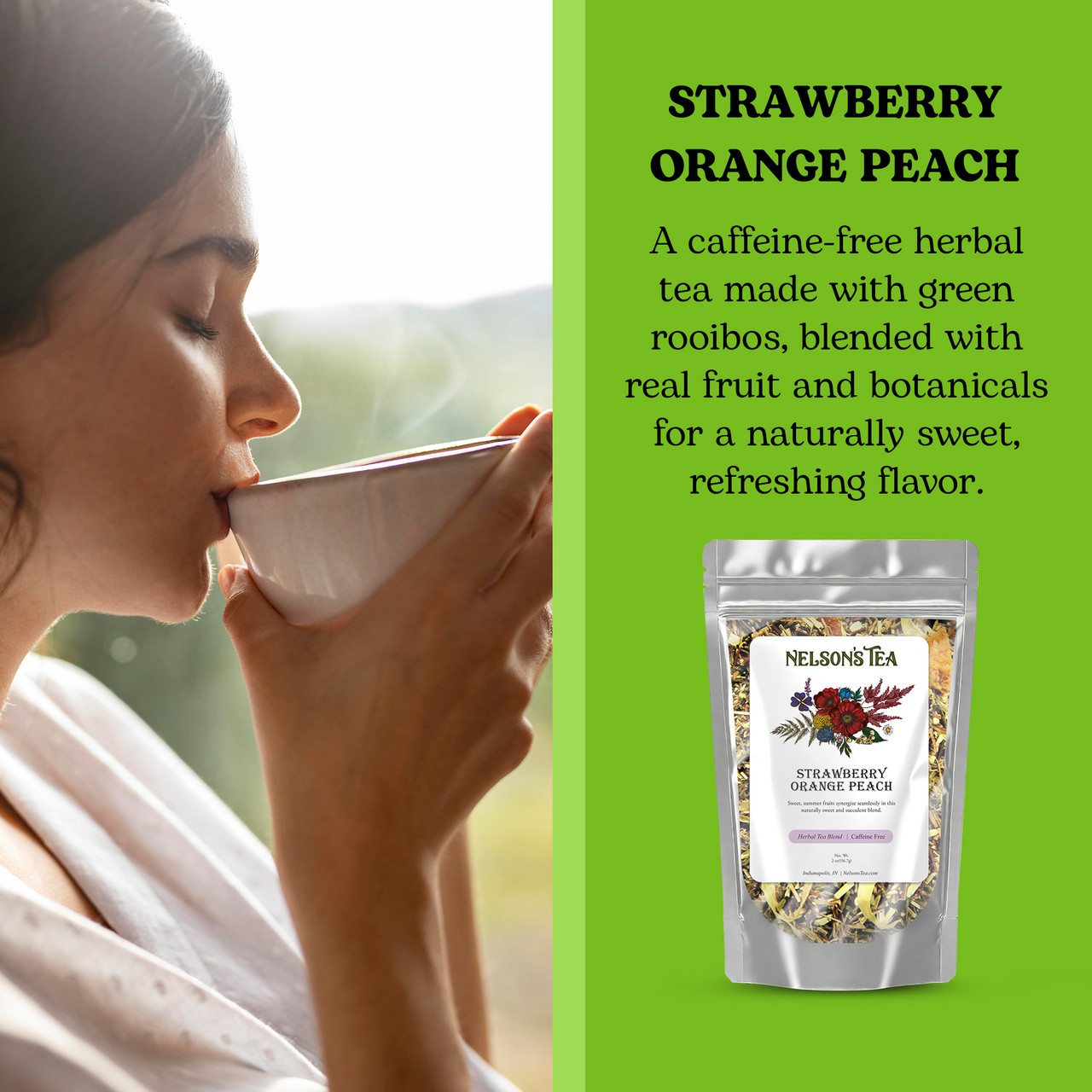 Strawberry Orange Peach - Nelson's Tea
