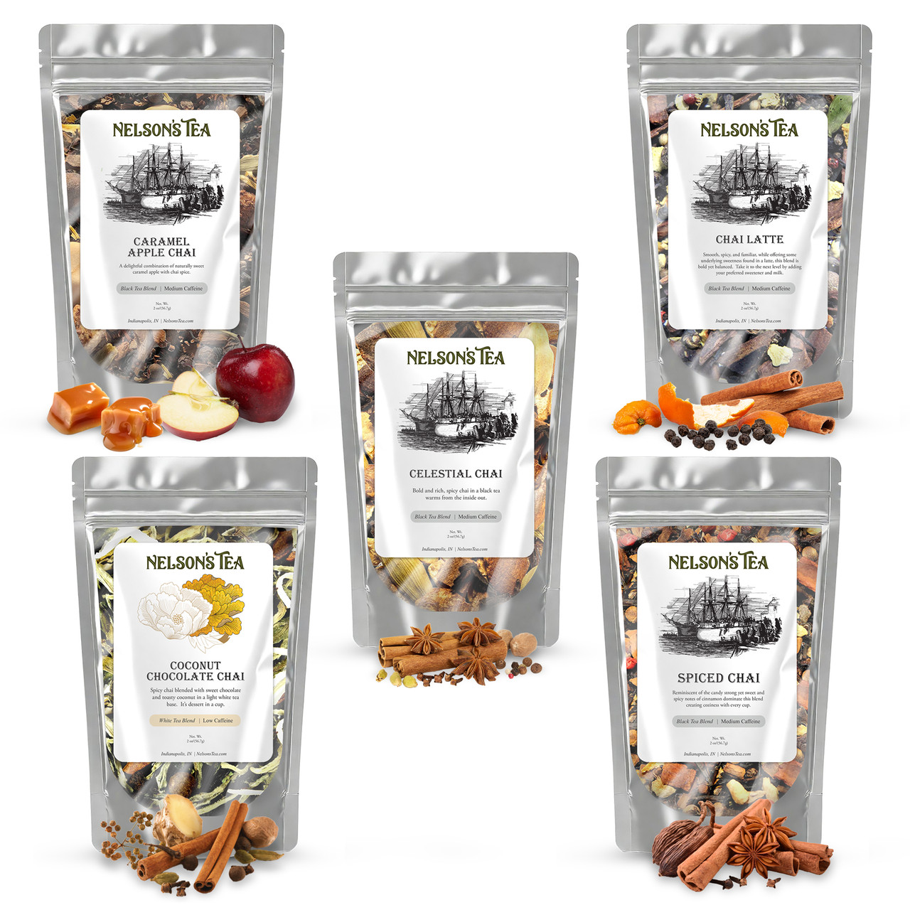 Spiced Tea Sampler Pack - Nelson's Tea