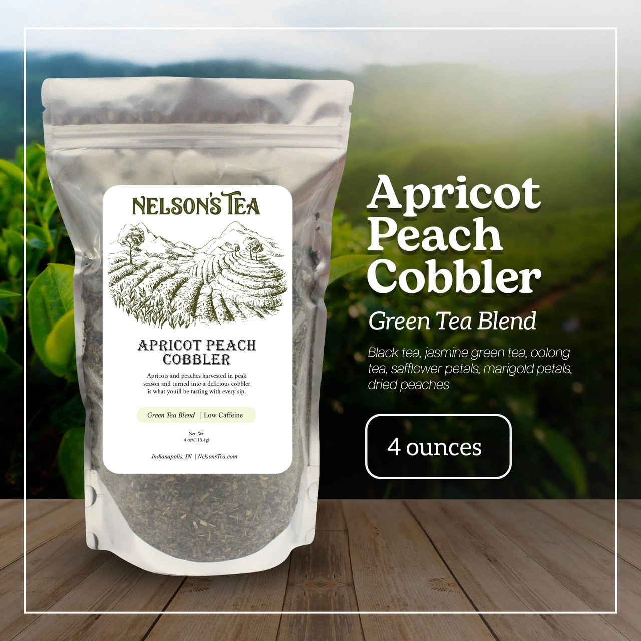 Apricot Peach Cobbler - Nelson's Tea