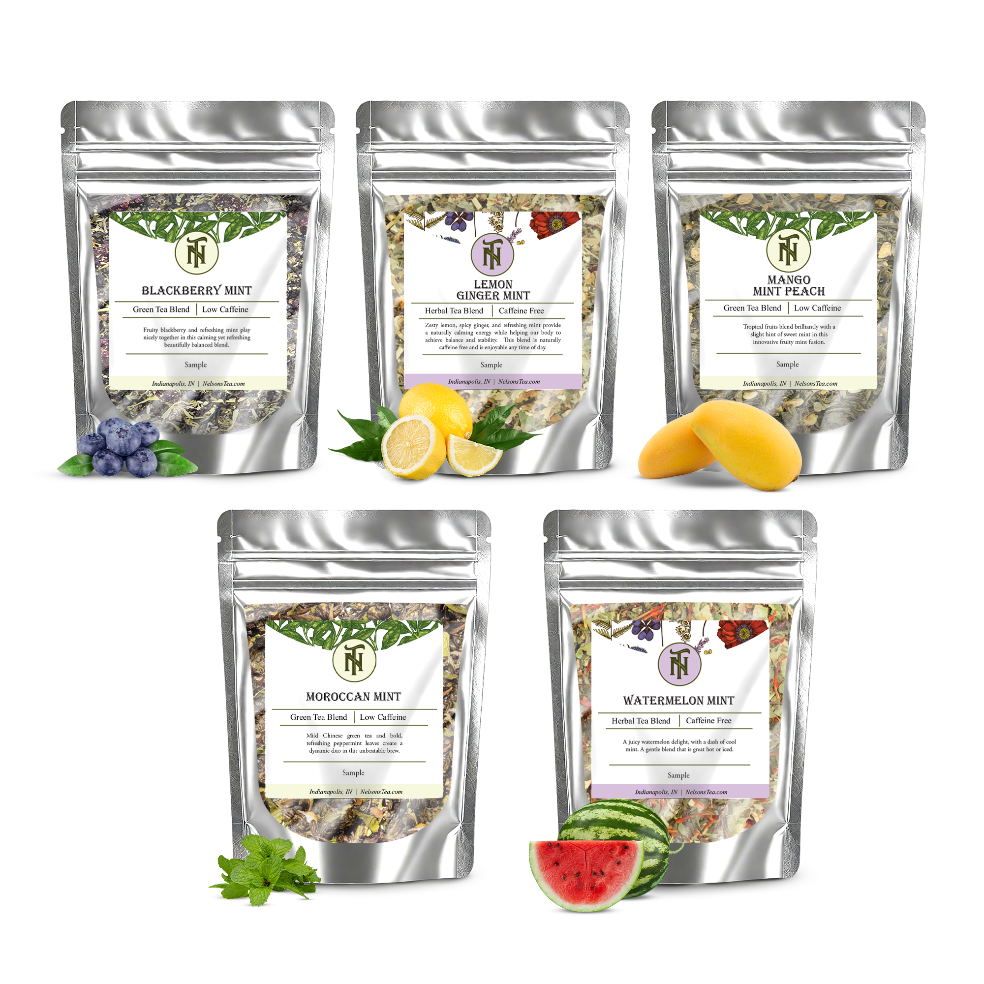 Mint--tea様 リクエスト 3点 まとめ商品 Mint Tea Sampler Pack - Nelson's Tea