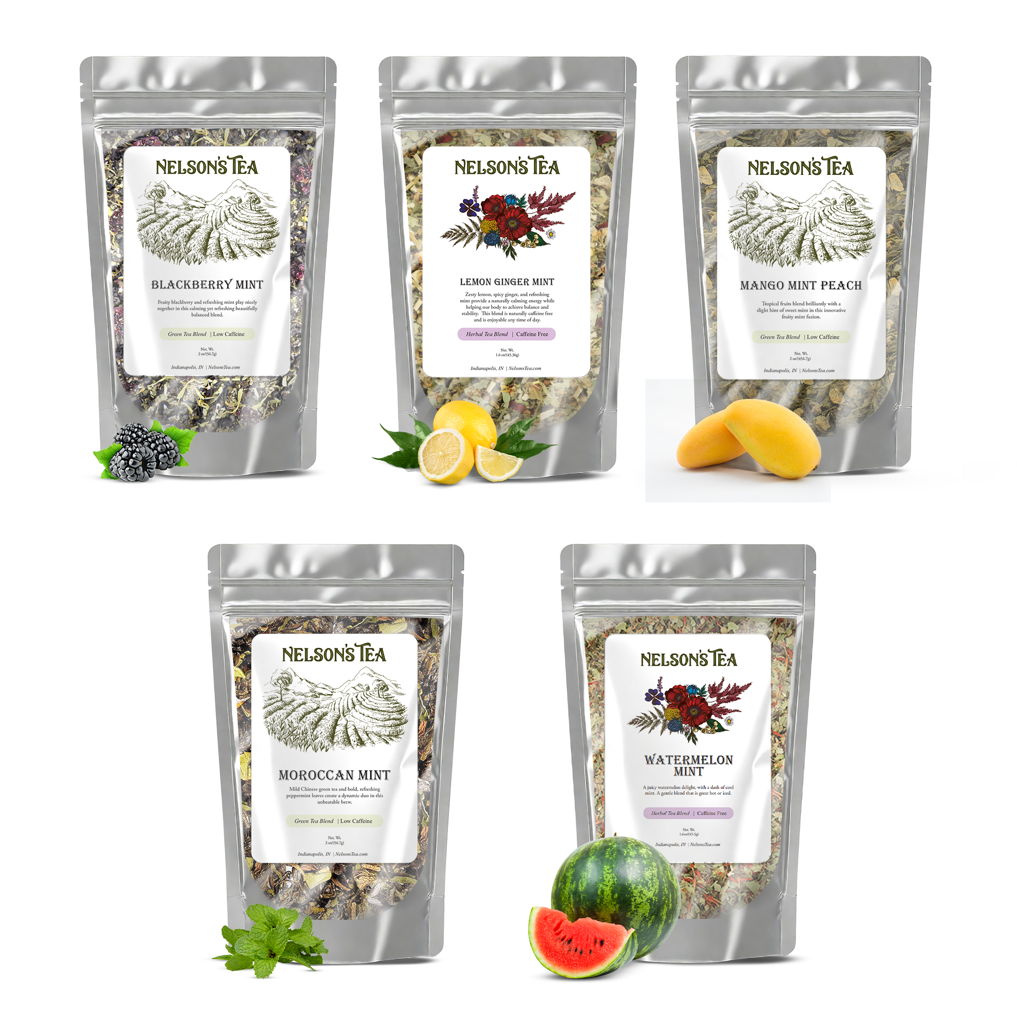 Mint Tea Sampler Pack - Nelson's Tea