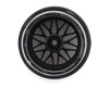 Firebrand RC Darkmatter D29 Pre-Mounted 2-Piece Drift Tires (4) (Smoke Chrome) w/D2 Tires, 12mm Hex & 9mm Offset  FBR1WHEDKM881