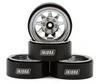 Injora 1.3" Stamped Steel Micro Rock Crawler Beadlock Wheels (23.5g ea) (Chrome) (4)  INJYQW-1312SR