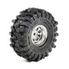 1/30 Baja Pro X Front/Rear Mounted Chrome Beast Tires (4): Axial SCX30