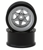 RC Art Fifteen Series Longchamp 1/10 Drift Wheels (Matte Silver) (2) (8mm Offset) w/12mm Hex