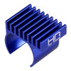 Hot Racing Blue 9 Fin 030 Motor Heat Sink, SCX 24 30 HRASXTY030H06