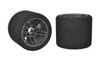 Team Corally Rear Attack Foam Tires on Carbon Flex Rims (72mm/32 shore) for SSX-823, C-14718-32