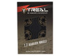  Treal Hobby Type C 1.0" 4-Slot Brass Beadlock Wheels (Black/Gold) (50g ea) (4) TLHTSCX24-234