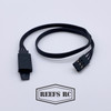 SEHREEFS70 12" Lockable Servo Extension - Black HD Servo Extension