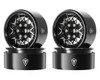  Treal Hobby Type V 1.9" V-Spoke Beadlock Wheels (Black) (4) TLHTWHEEL-167