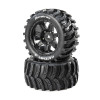 Hatchet X Belted Mounted Tires, 24mm Black (2) DTXC5503 Hatchet X Belted Mounted Tires, 24mm Black (2) DTXC5503
