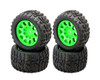 PHBPHT3271ARRMAGREEN Raptor XL Belted Tires Viper Wheels Arrma Kraton Outcast 8S Green