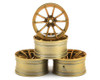 MST GTR Wheel Set (Gold) (4) (+9 Offset) w/12mm Hex