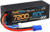 Power Hobby - 4S 14.8V 7200MAH 60C Hard Case Lipo Battery, w/ EC5 Connector