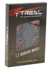 Treal 1.0 Beadlock Wheels(4P-Set) for Axial SCX24 Aluminum CNC Machined 11.6g-B Type X002R9POPJ RED/BLACK