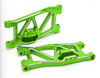 TREAL Alu# 7075 FR Suspension Arm Set (L&R) for Losi HAMMER REY 1/10 4WD Rock Racer X003BNEYJH GREEN