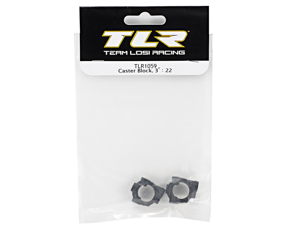  Team Losi Racing 3° Caster Block Set (TLR 22) TLR1059
