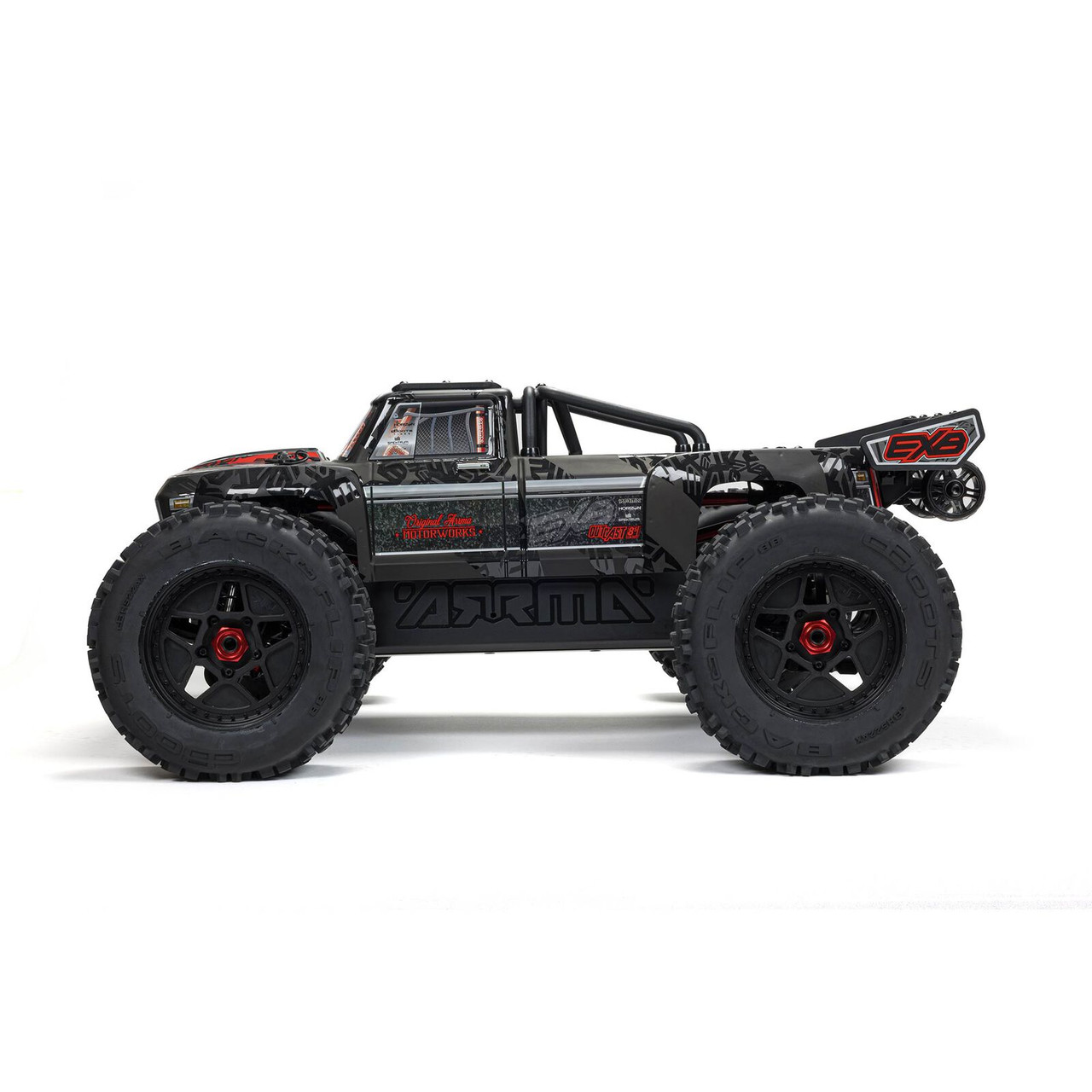 ARA5810V2T1 1/5 OUTCAST 4X4 8S BLX EXB Brushless Stunt Truck RTR, Black 