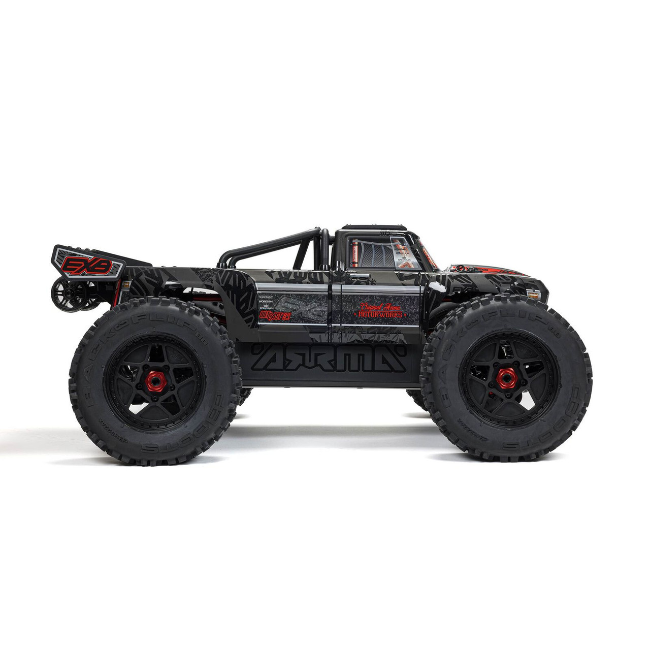 ARA5810V2T1 1/5 OUTCAST 4X4 8S BLX EXB Brushless Stunt Truck RTR, Black 