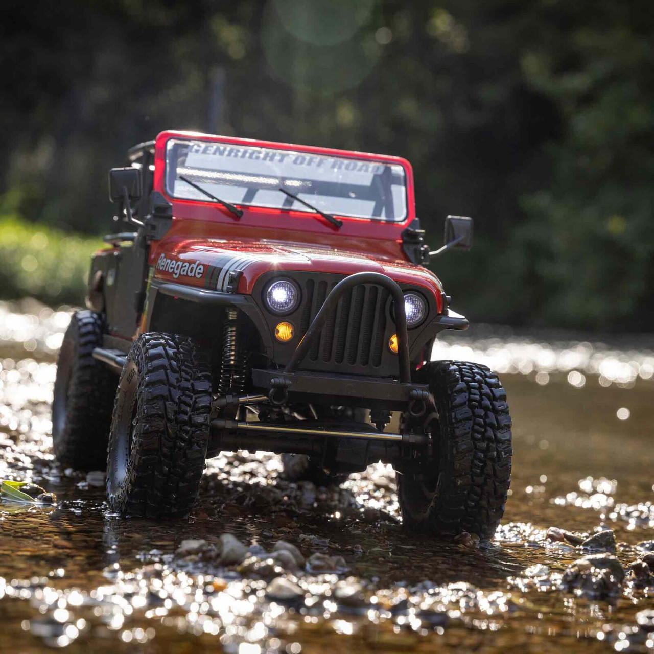 1/10 SCX10 III Jeep CJ-7 4WD Brushed RTR, Red AXI03008T1 - Hobbies