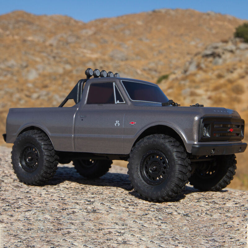 1/24 SCX24 1967 Chevrolet C10 4WD Truck Brushed RTR *GREY (ALT AXI00001T2)