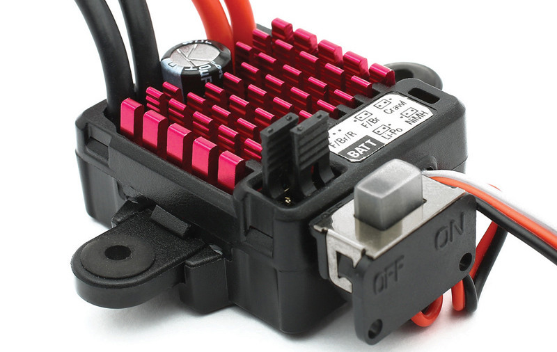 DYNAMITE® 60A FWD/REV BRUSHED ESC, WATERPROOF