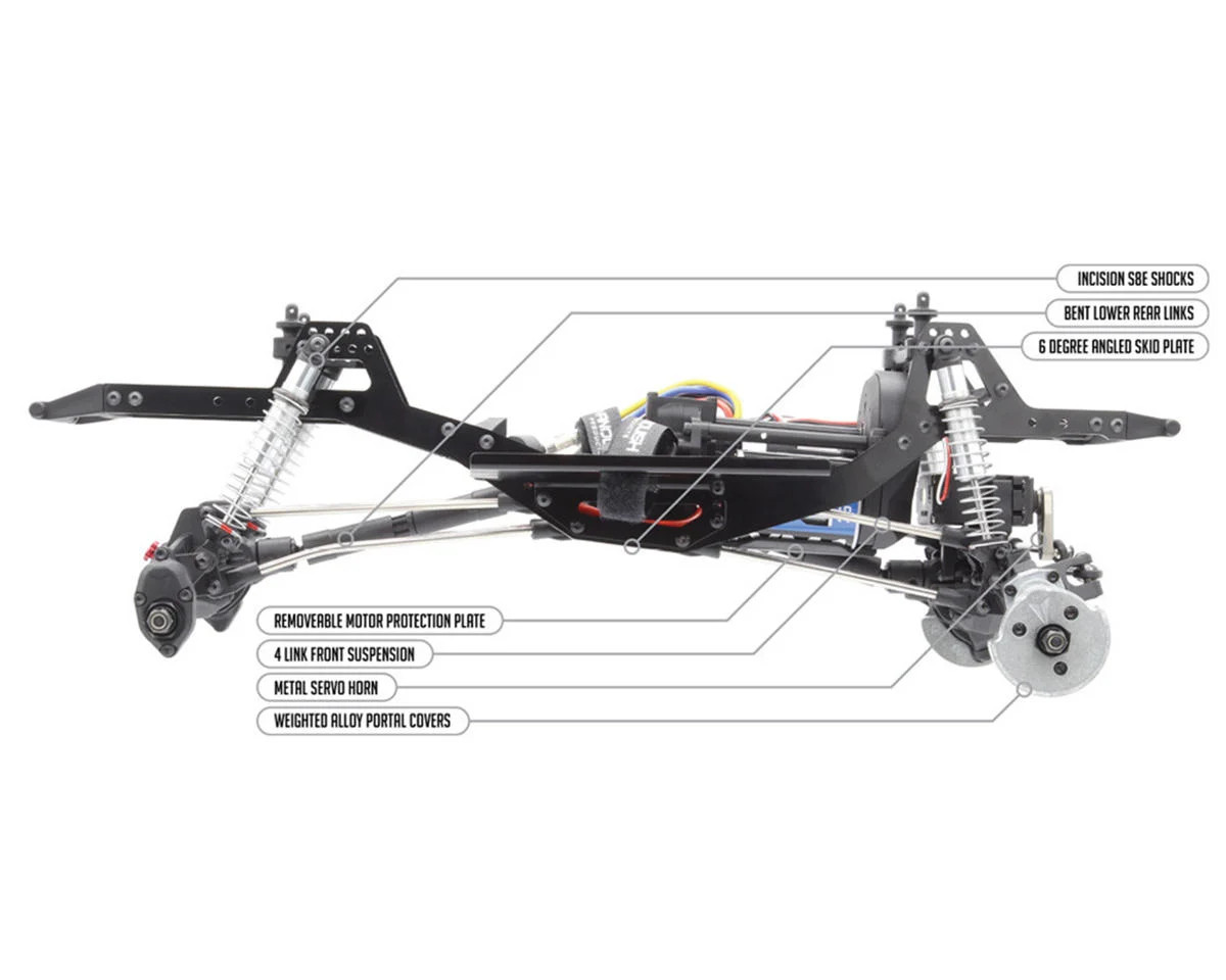  Vanquish Products VRD Stance RTR Portal Axle Comp Rock Crawler (Silver)  VPS09009B