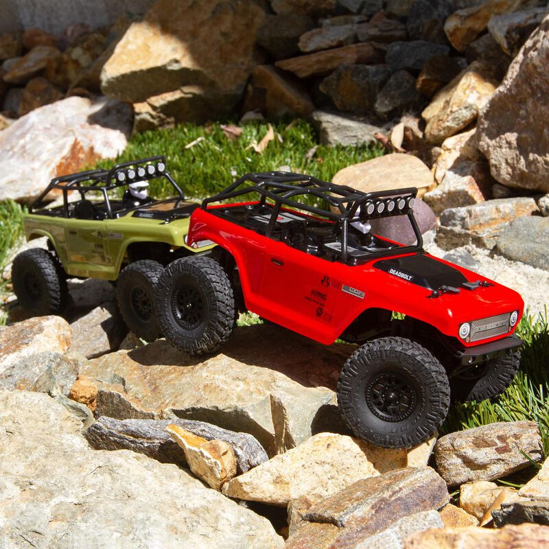 1/24 SCX24 Deadbolt 4WD Rock Crawler Brushed RTR *RED (ALT AXI90081T1)