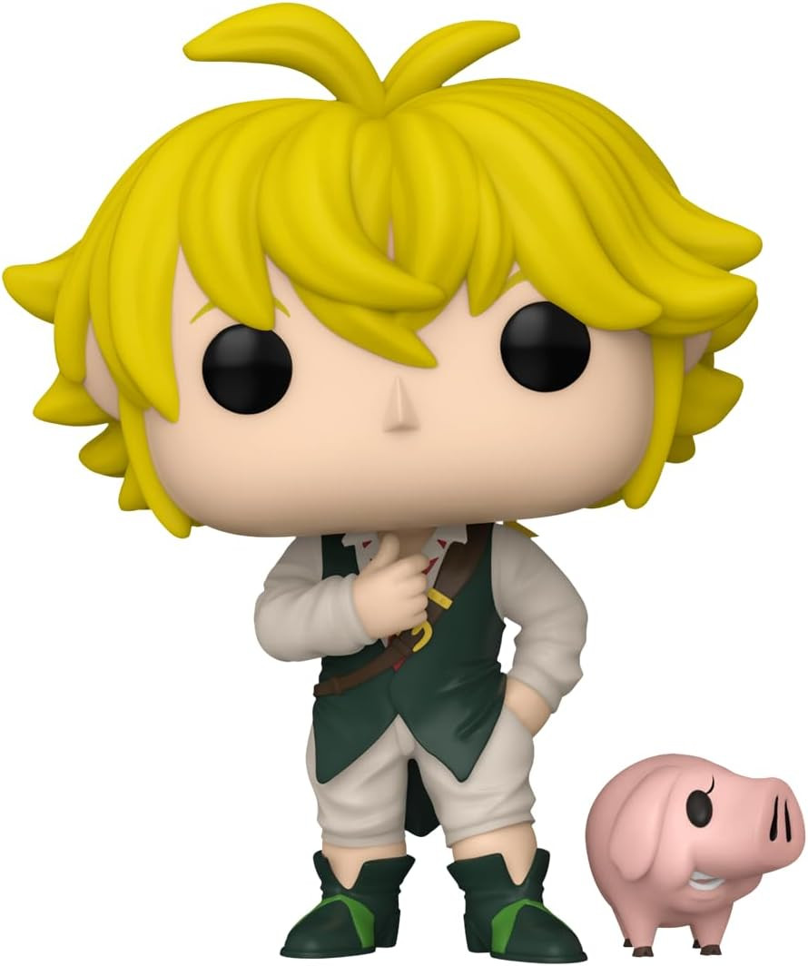Pop! Funko POP! and Buddy: Seven Deadly Sins- Meliodas and Hawk 4.05-in Vinyl Figure
