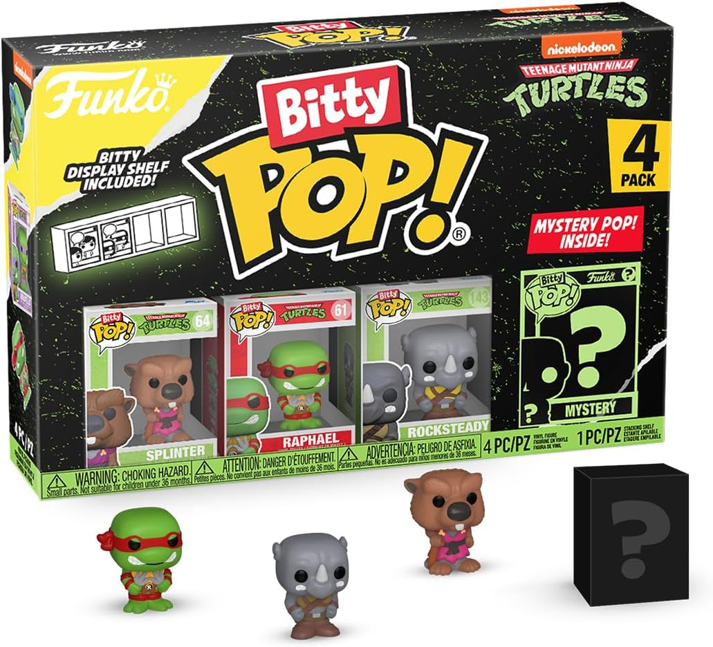 Funko - Bitty POP! Teenage Mutant Ninja Turtles- Splinter 4 Pack