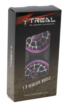 Treal Hobby Type A 1.9'' Spoked Beadlock Wheels (Purple) (2)  x0033dmqil