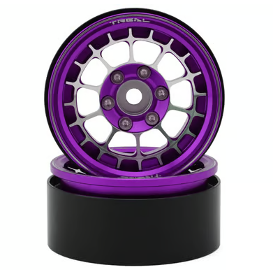 Treal Hobby Type A 1.9'' Spoked Beadlock Wheels (Purple) (2)  x0033dmqil