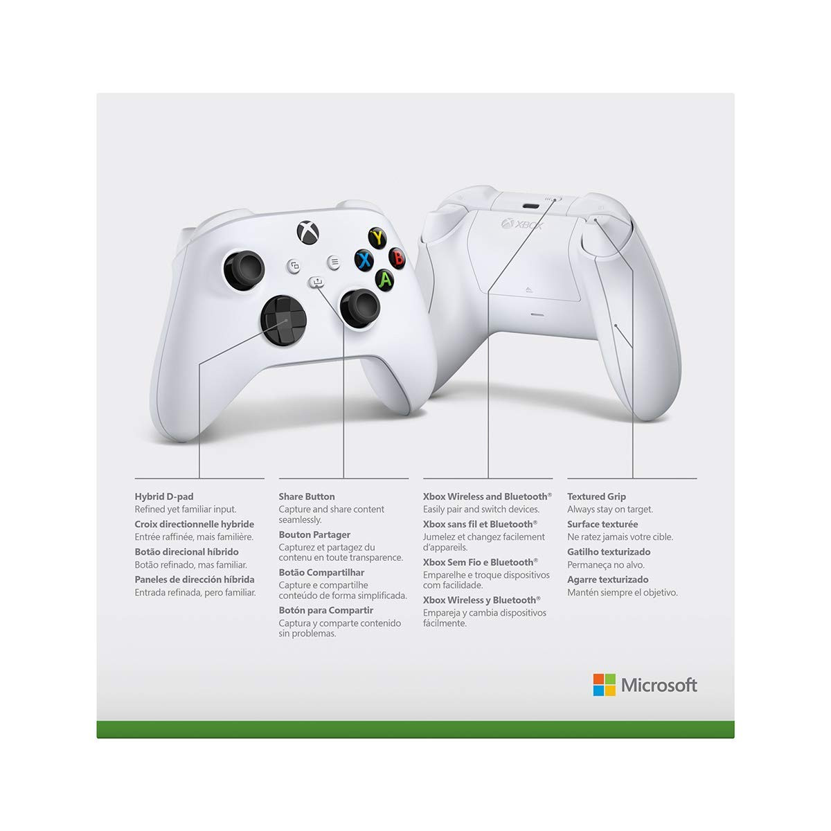 Microsoft - Xbox Wireless Controller for Xbox Series X, Xbox Series S, Xbox One, Windows Devices - Robot White
