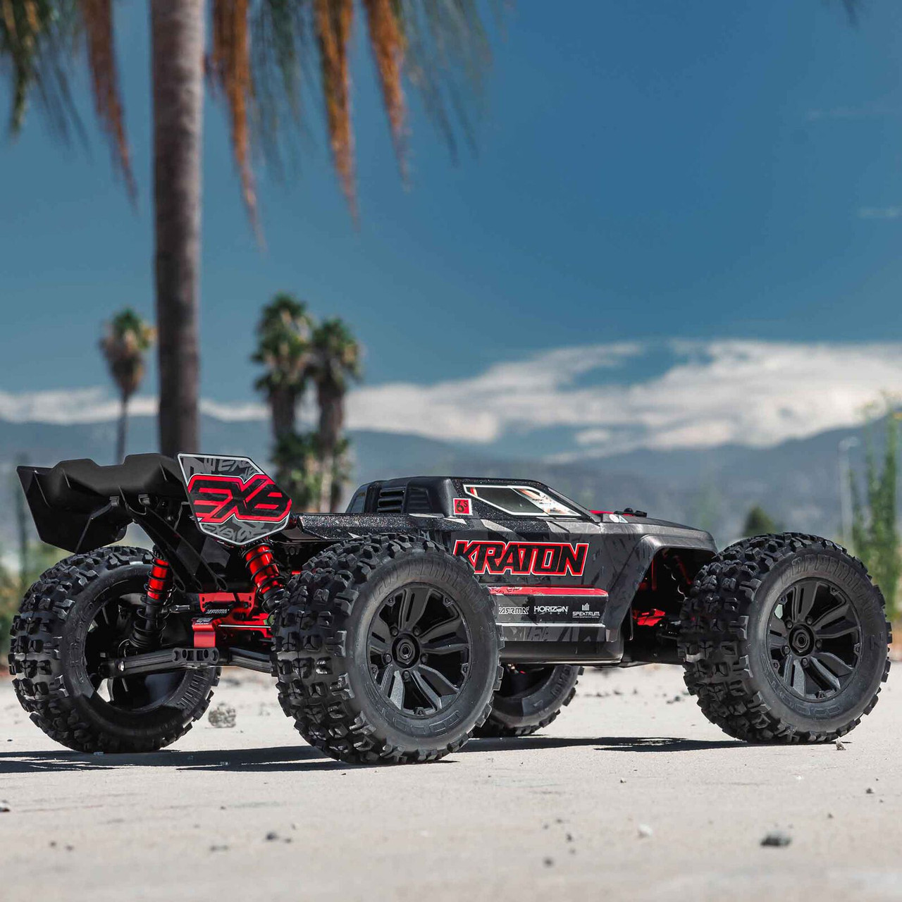 1/8 KRATON 6S EXB 4X4 RTR Brushless Speed Truck, BLACK ARA8708V6T1