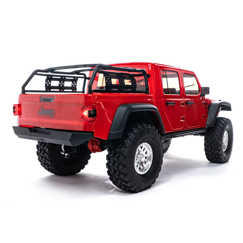 1/10 SCX10 III Jeep JT Gladiator Rock Crawler with Portals RTR *RED (ALT AXI03006bT2)